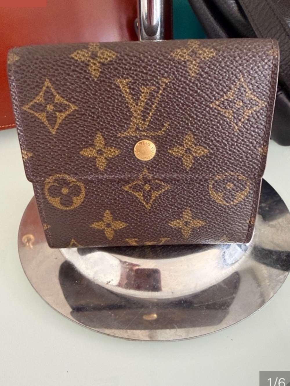 Louis Vuitton Monogram Compact Wallet - Brown/Gold EUC